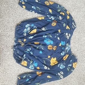 Old navy,blue floral, kids shirt